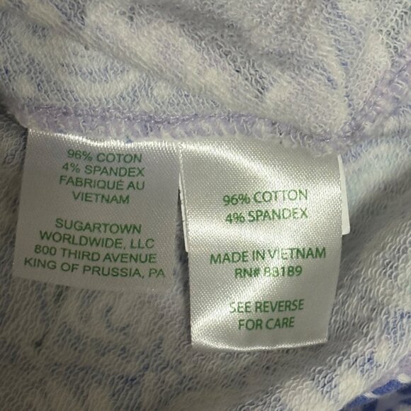 Lilly Pulitzer UPF 50+ Captain Popover L/S Top Lilac Verbena Coco Safari XS - Picture 10 of 12